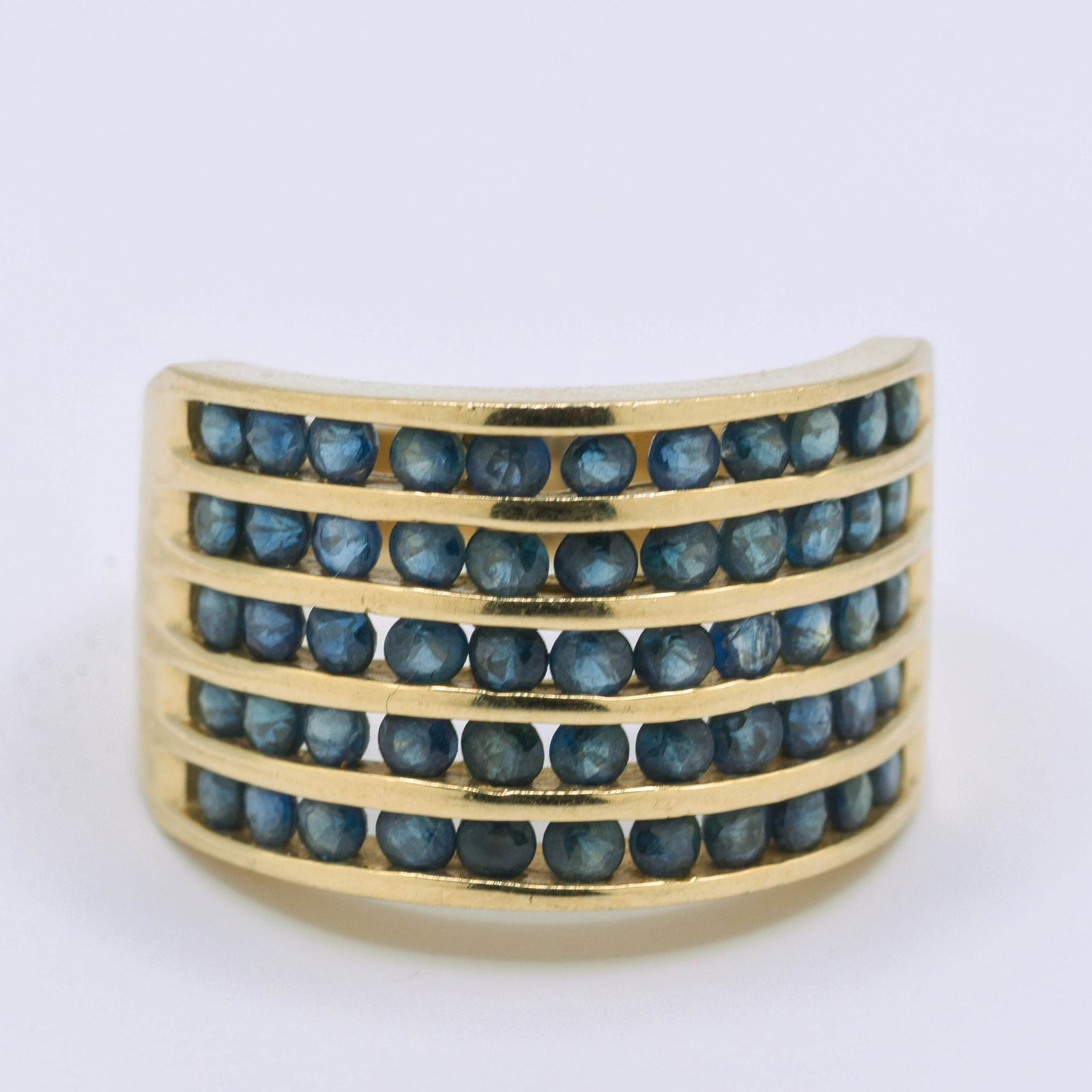 10K Yellow Gold Sapphire Ring (1 of 2)