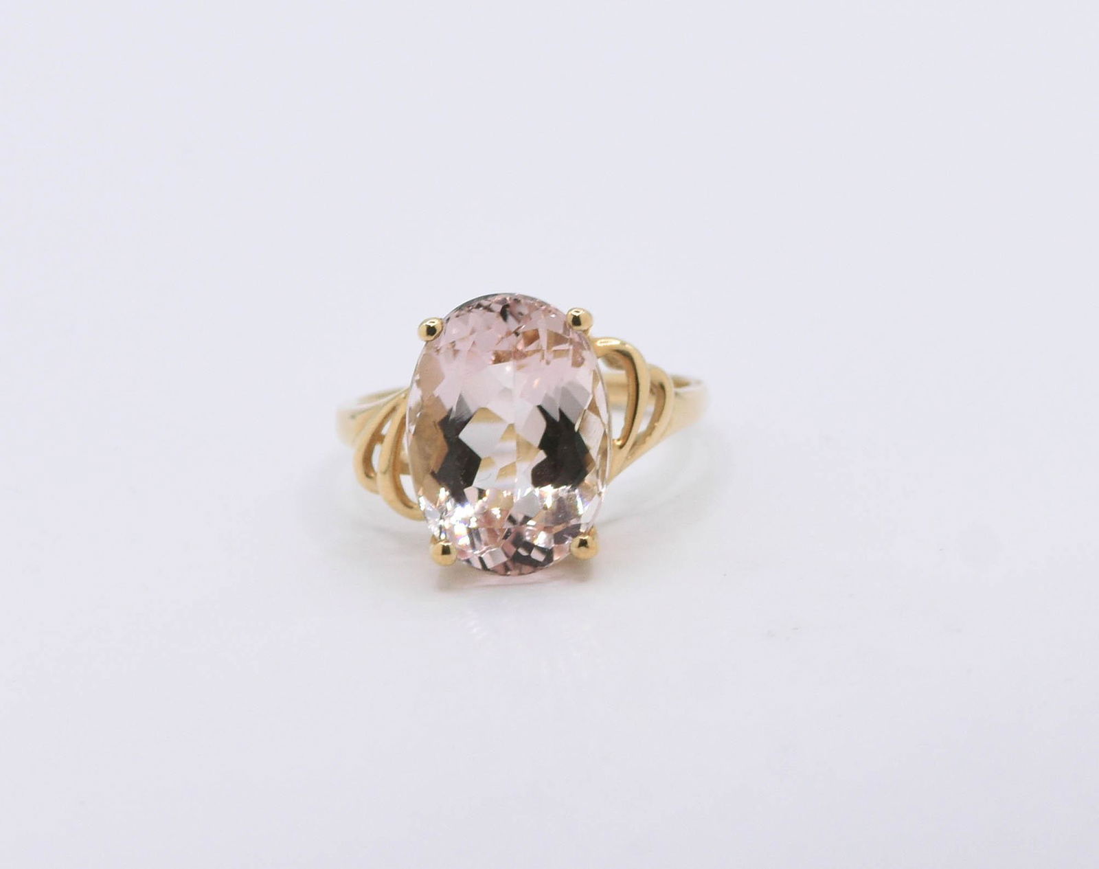 14K Yellow Gold Morganite Ring (1 of 2)