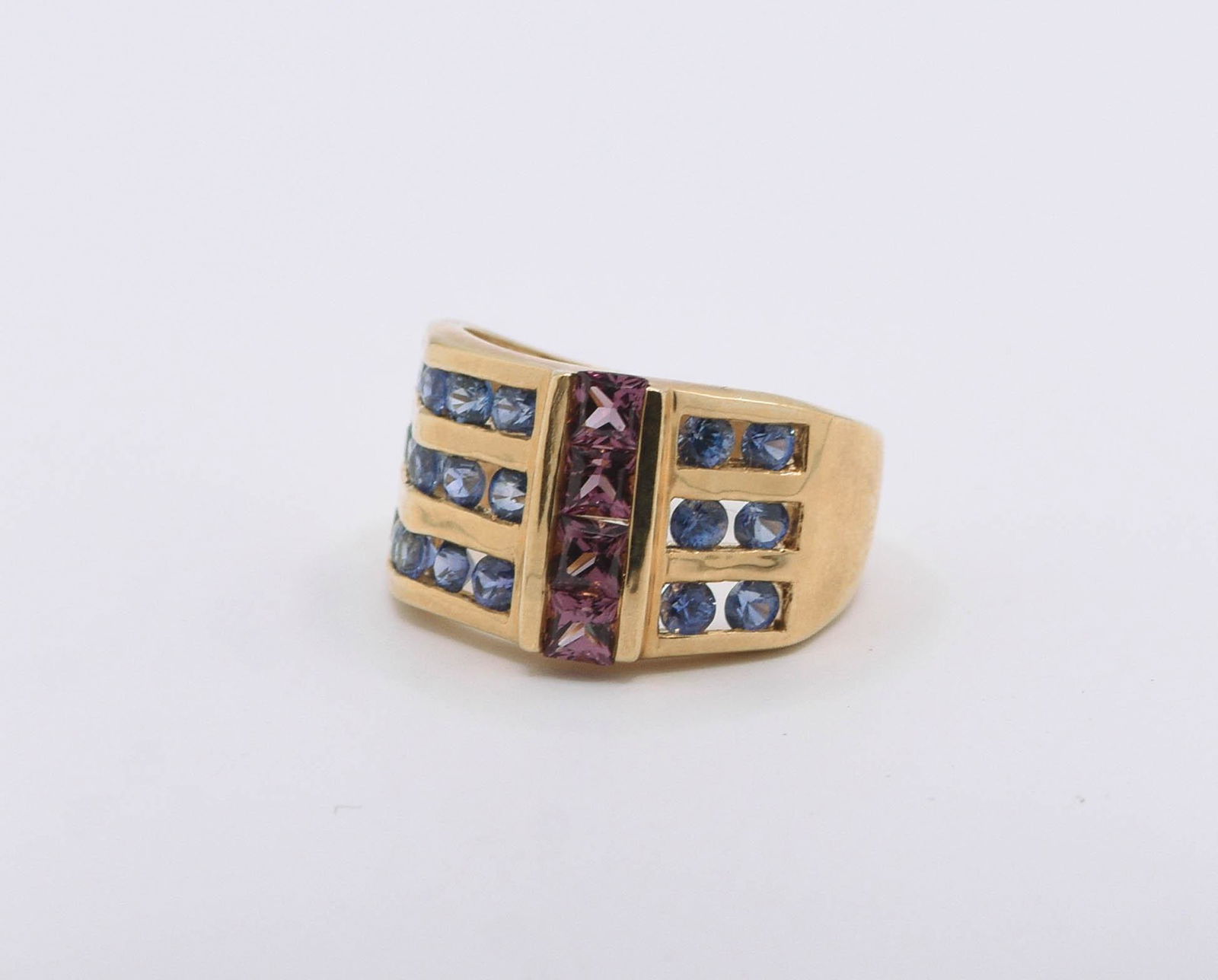 14K Yellow GoldViolet & Ceylon Sapphire Ring (1 of 2)