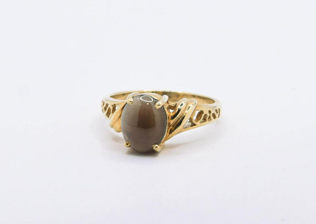 14K Sillimanite Cat's Eye Ring (1 of 1)