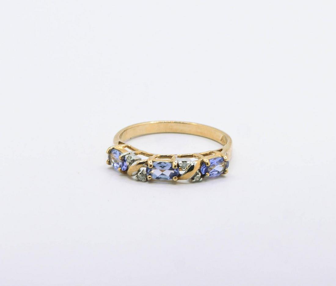 10K Tanzanite & Diamond Ring (1 of 1)
