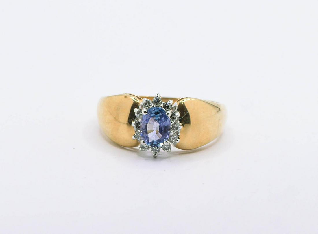 14K Tanzanite & Diamond Ring (1 of 1)