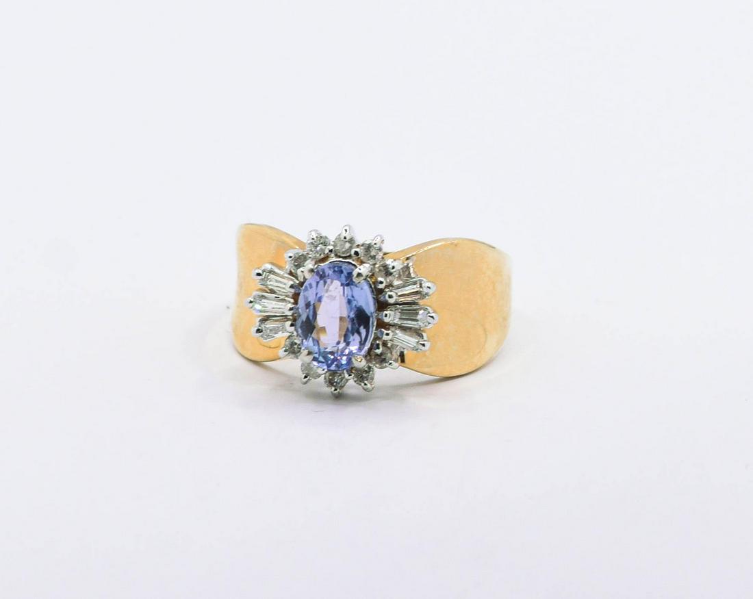 14K Tanzanite & Diamond Ring (1 of 1)
