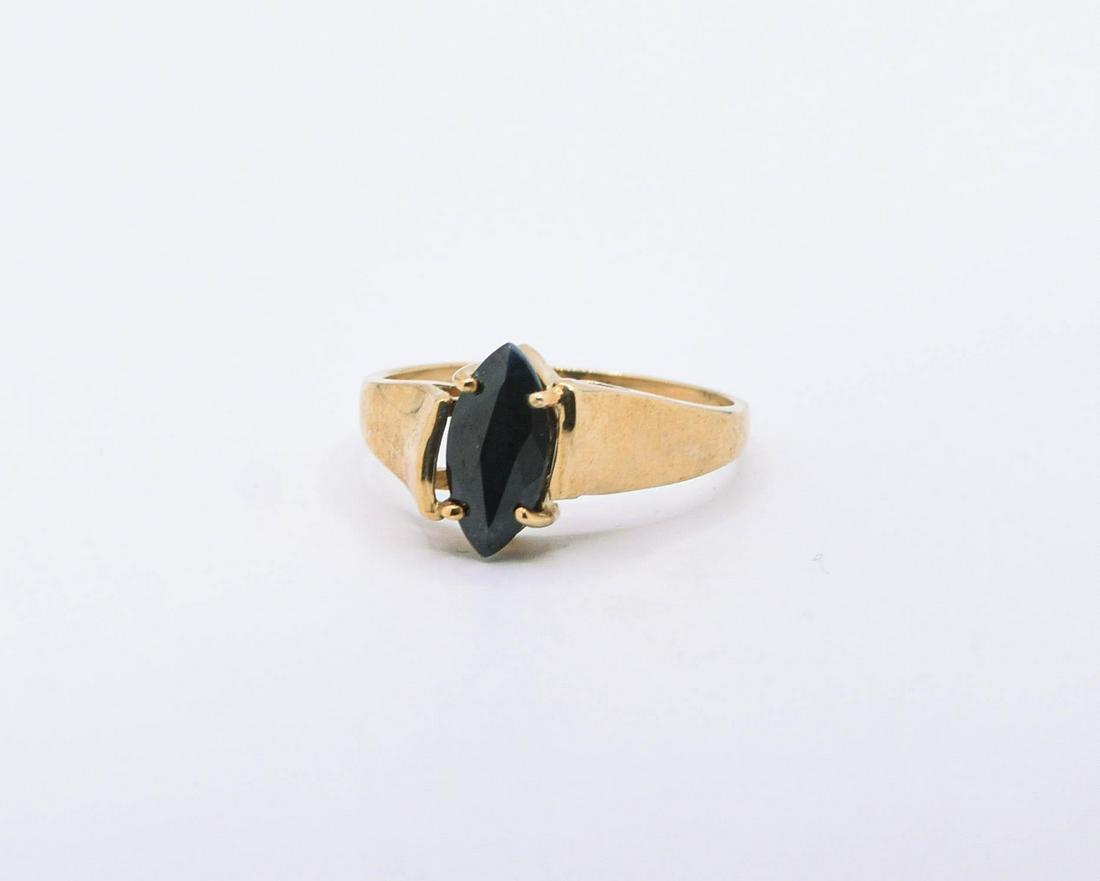 10K Ebony Sapphire Ring (1 of 1)