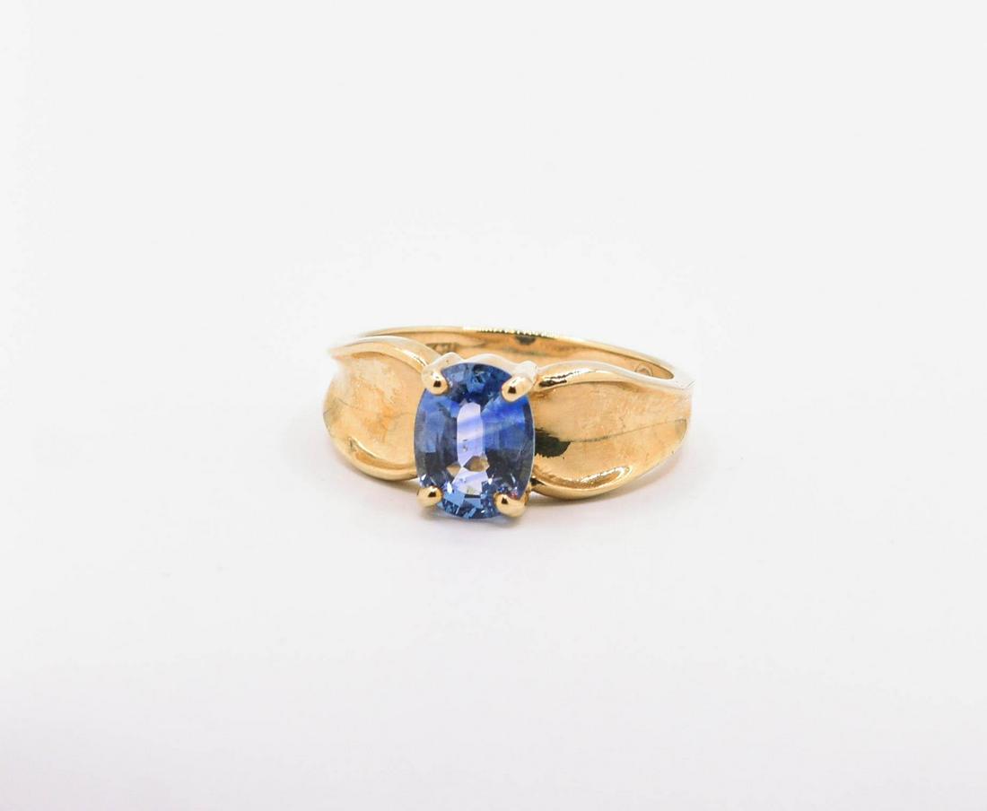 14K Ceylon Sapphire Ring (1 of 1)