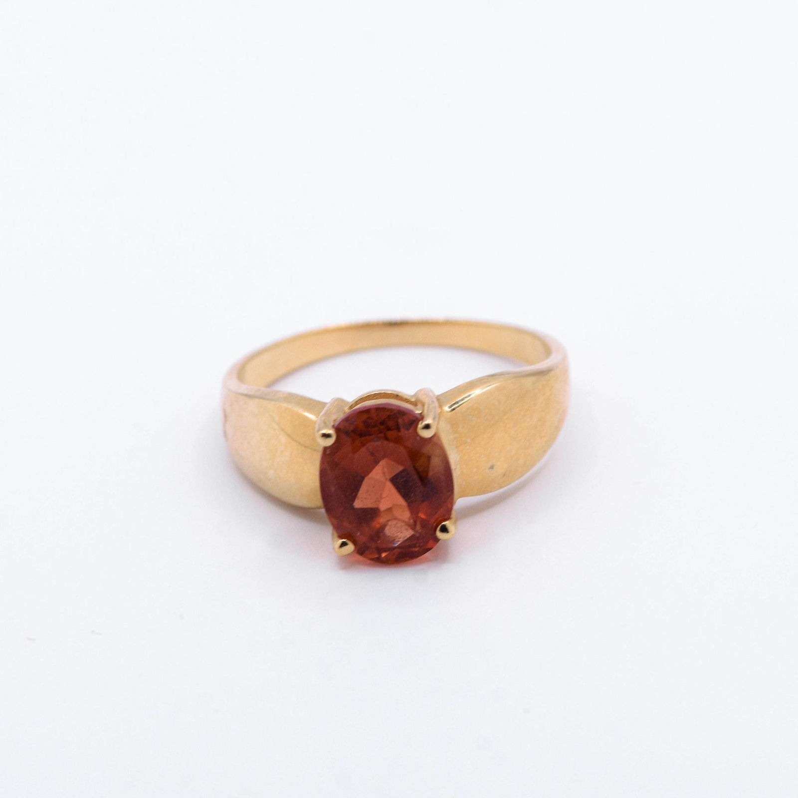 14K Orange Red Zircon Ring (1 of 2)