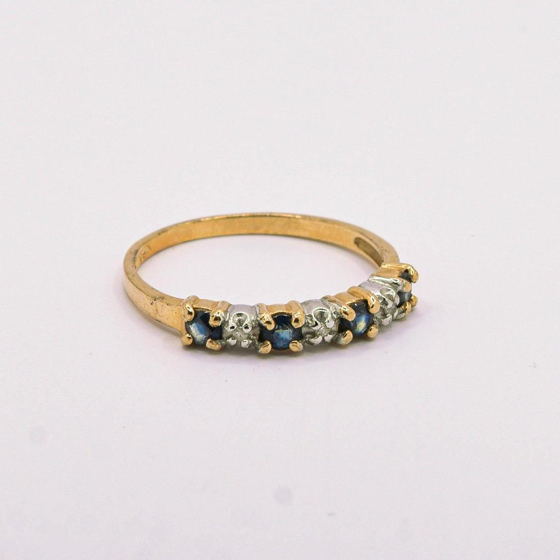 10K Sapphire & Diamond Ring (1 of 1)