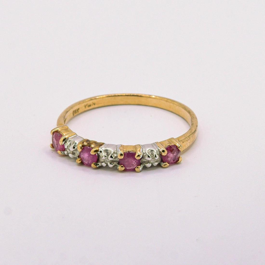 10K Ruby & Diamond Ring (1 of 1)