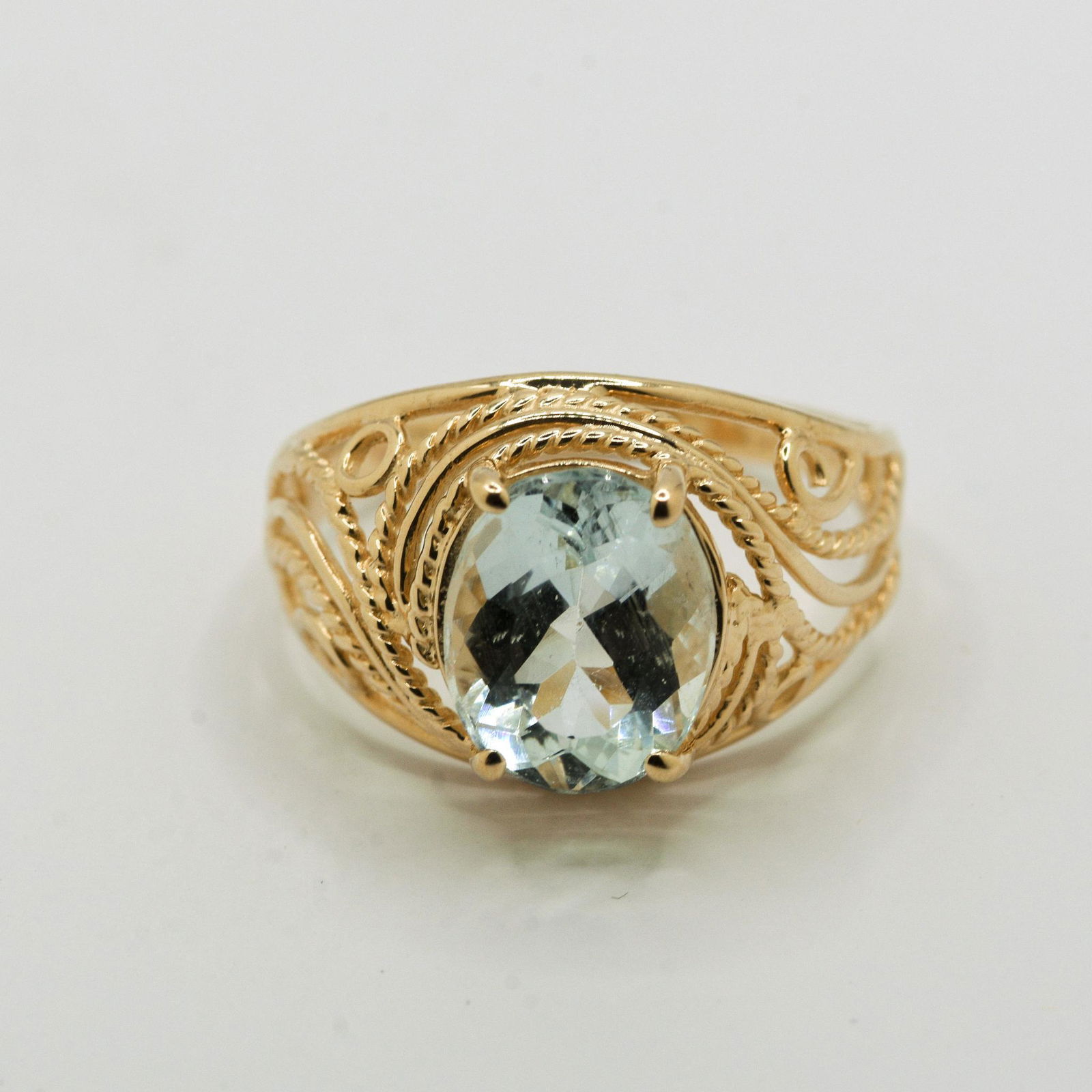 14K Aquamarine Ring (1 of 1)