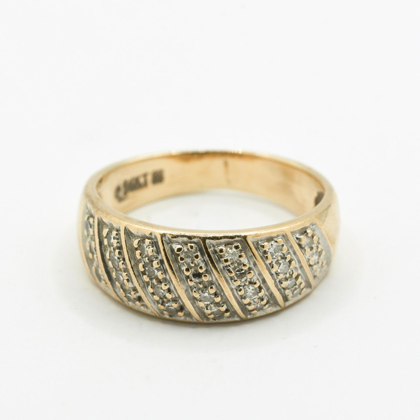 14K Diamond Dome Ring (1 of 1)