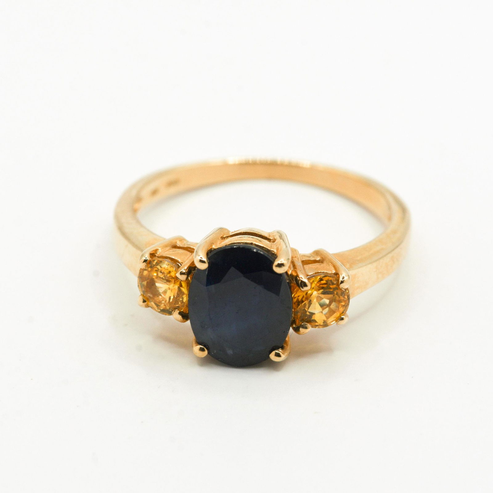 14K Blue & Yellow Sapphire Ring (1 of 1)