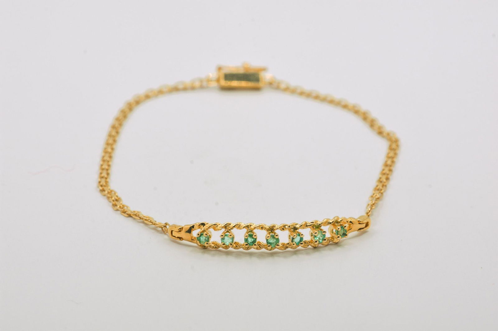 14K Emerald Bracelet (1 of 1)