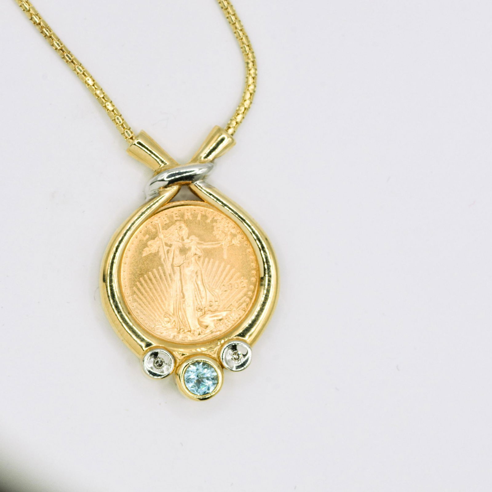 2002 American Eagle $5 Coin Pendant (1 of 2)