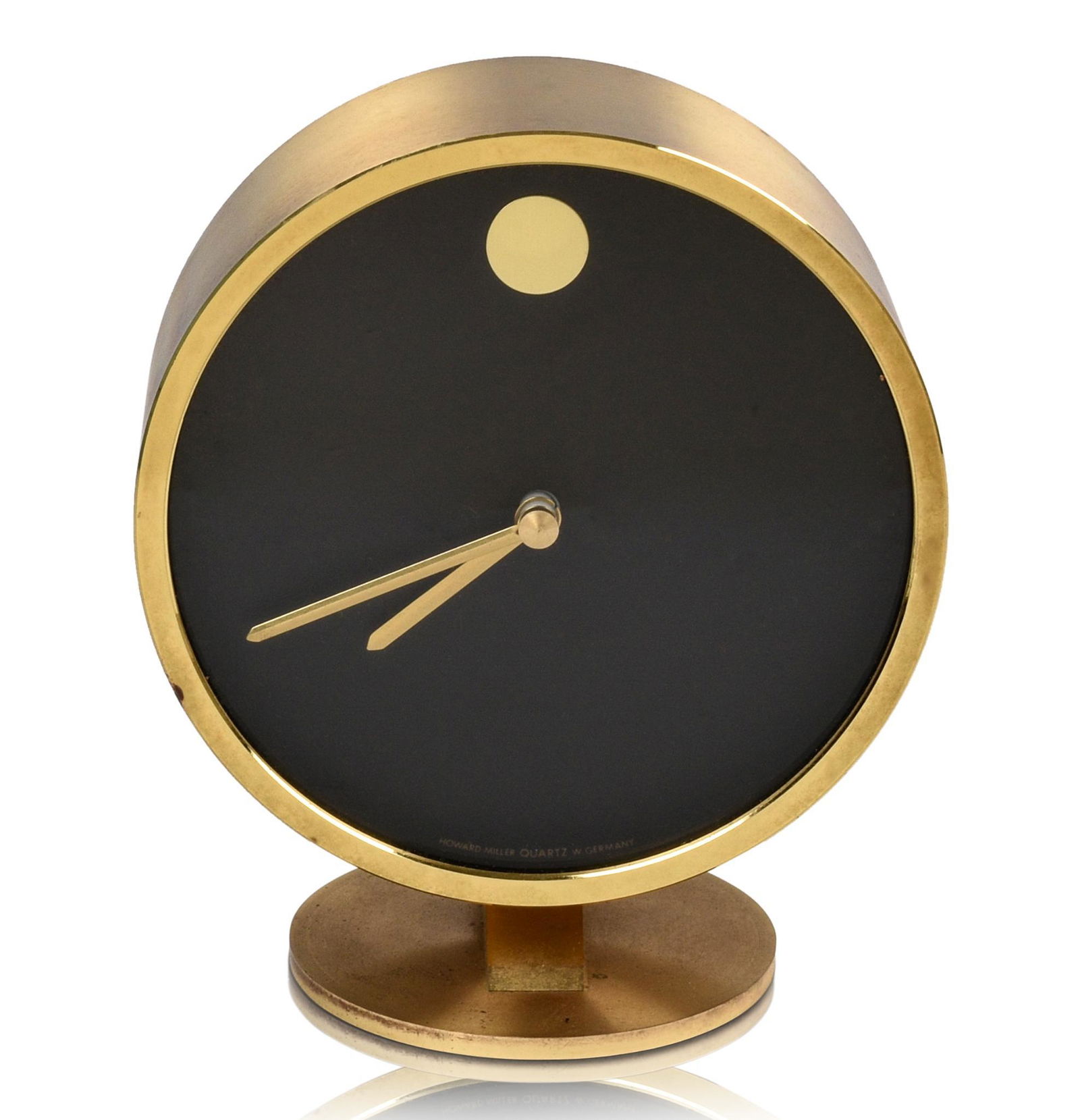 Howard Miller Brass Desk Clock. (1 of 4)