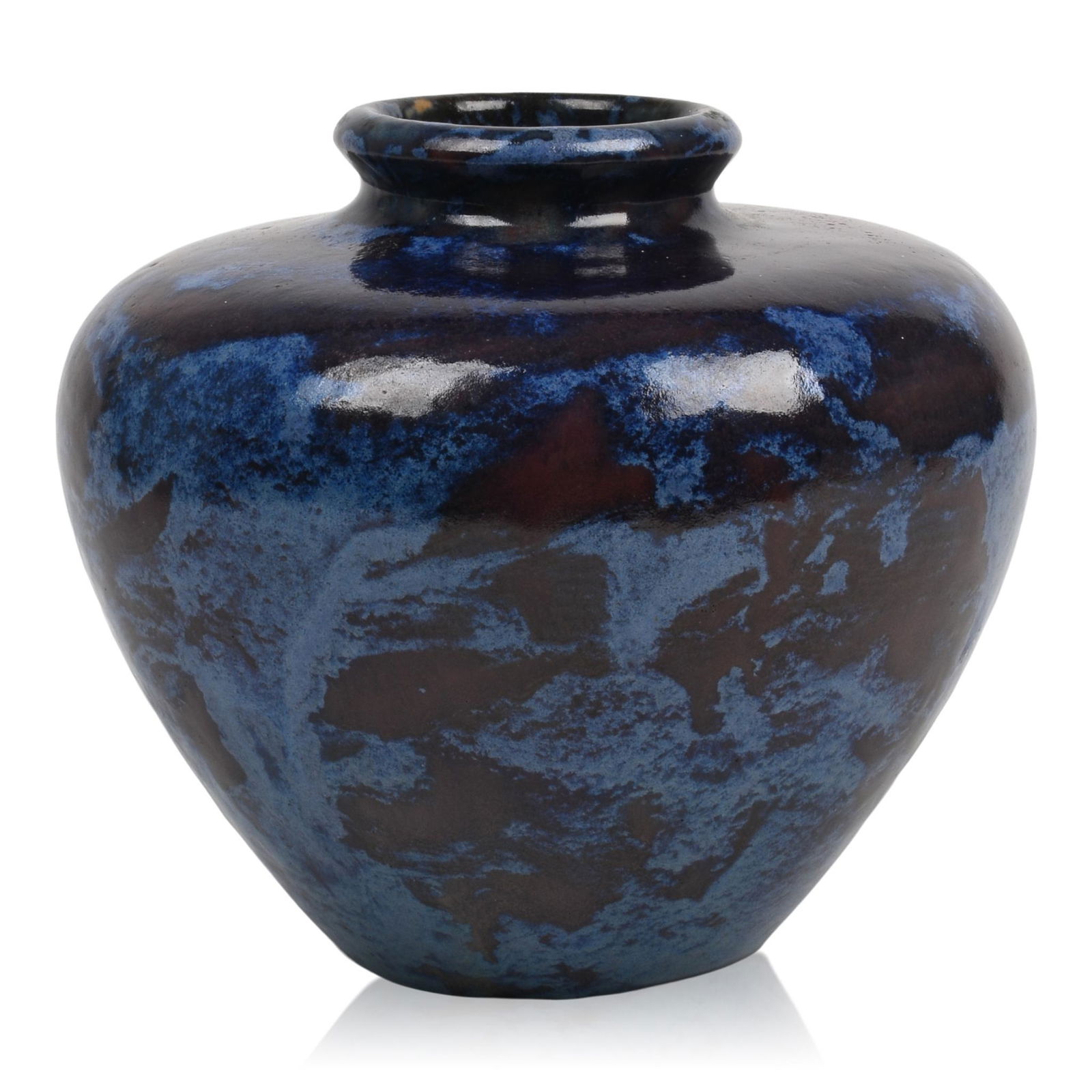 Rare Fulper Pottery Blue Glaze Vase. (1 of 3)