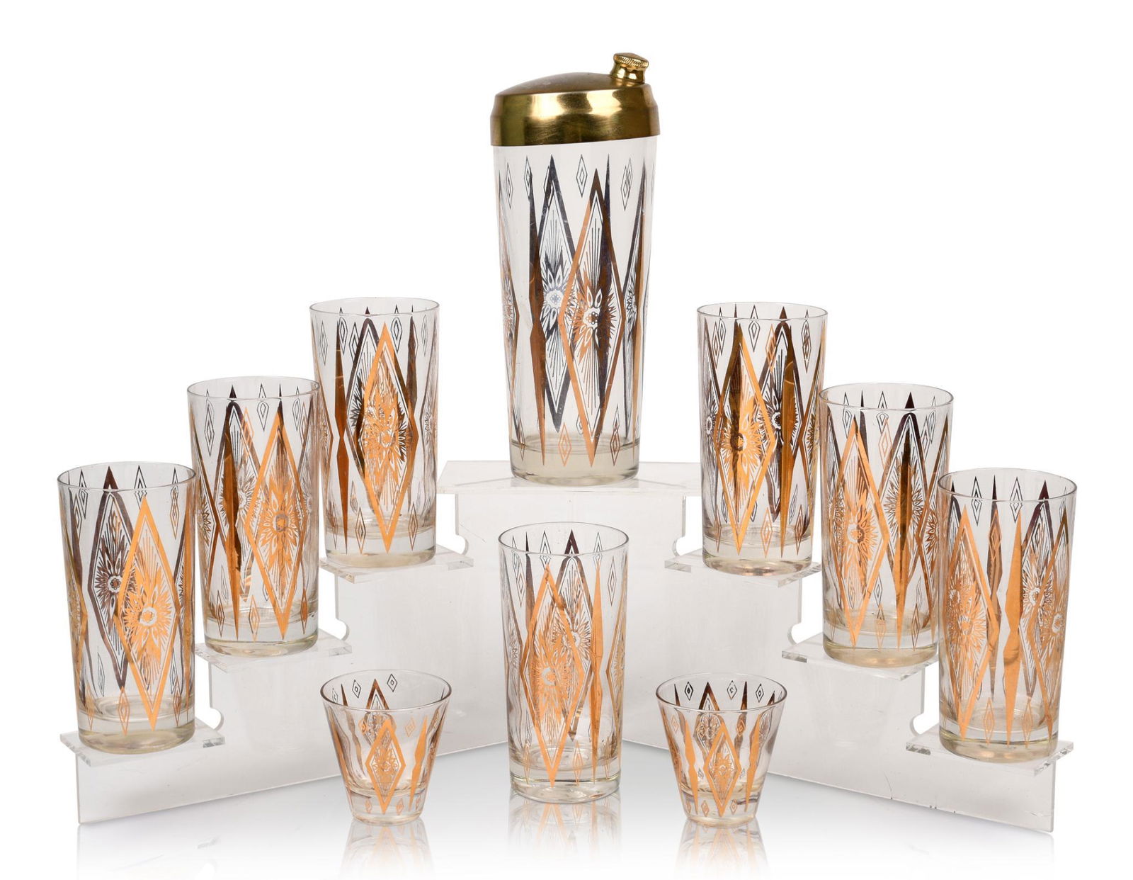 Hollywood Regency Mid-Century Bar Set. (1 of 2)