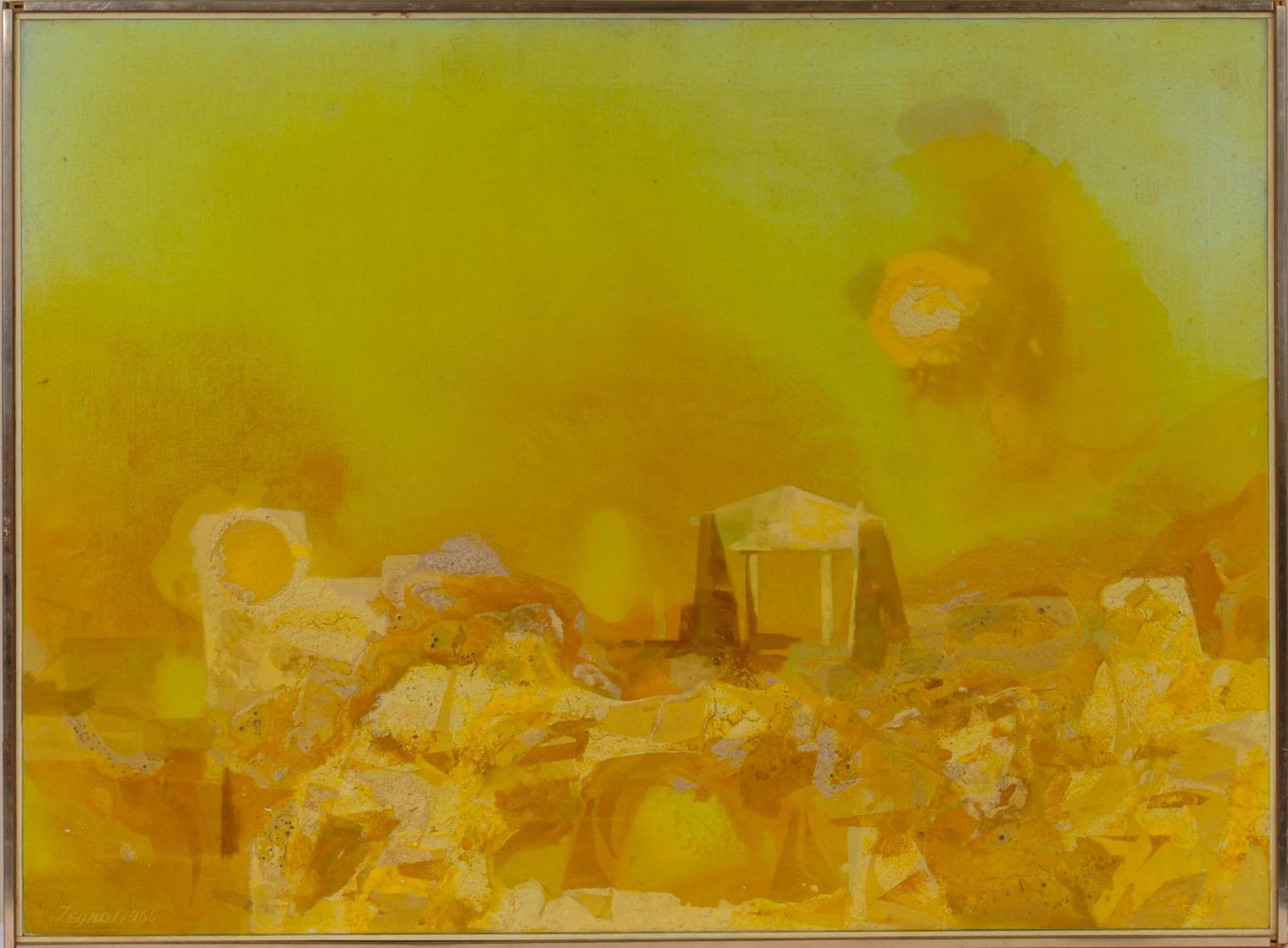 John Teyral Aegean Temple Painting. (1 of 2)