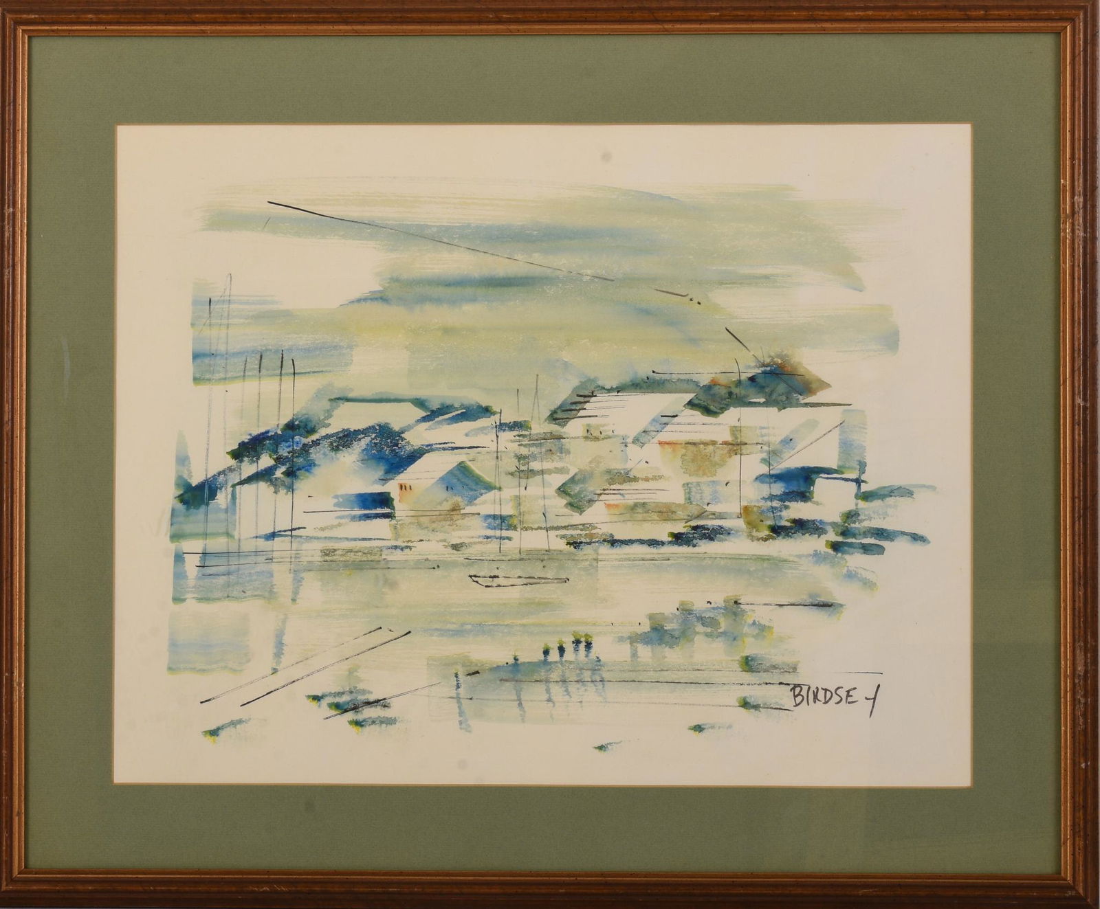 Alfred Birdsey (1912 - 1996). Sailboat. (1 of 2)