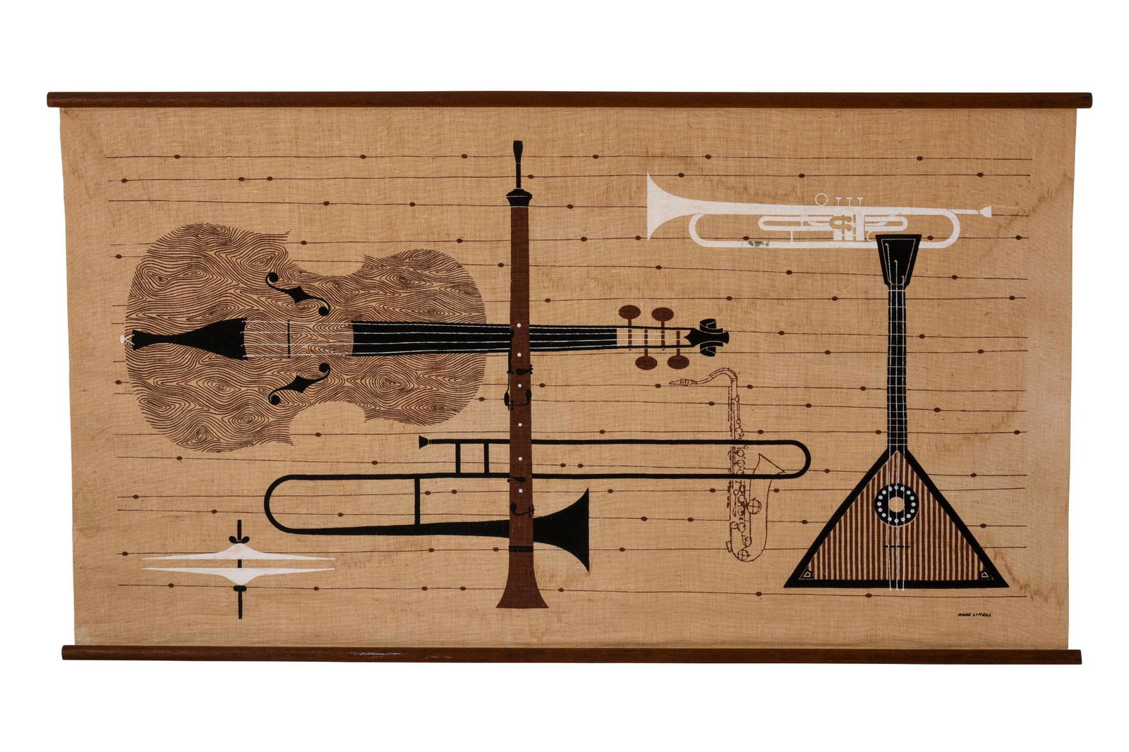 Two Fabric Wall Hangings by Ross Littell. (1 of 2)