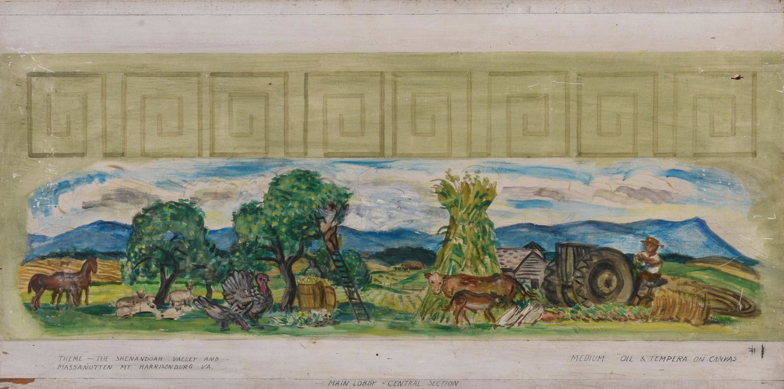 Three Studies For WPA Project Murals. (1 of 3)