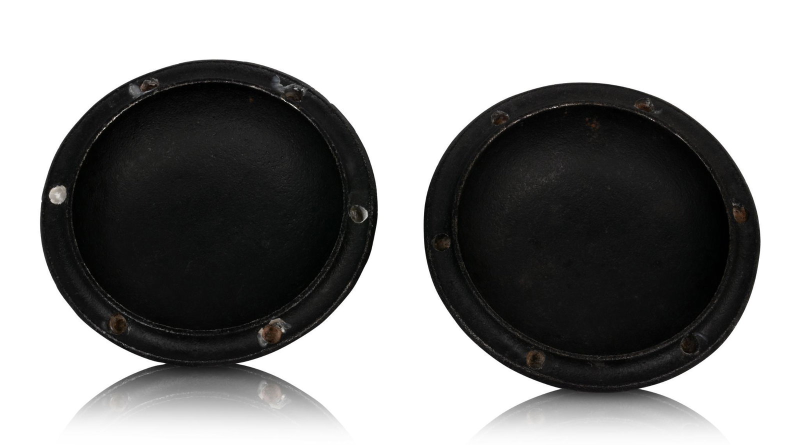 Pair of Dansk Cast Iron Votive Holders.: Diameter 4.75 inches.