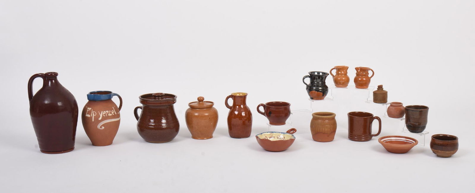 Seventeen Pieces of Contemporary Redware Studio Pottery. (1 of 5)