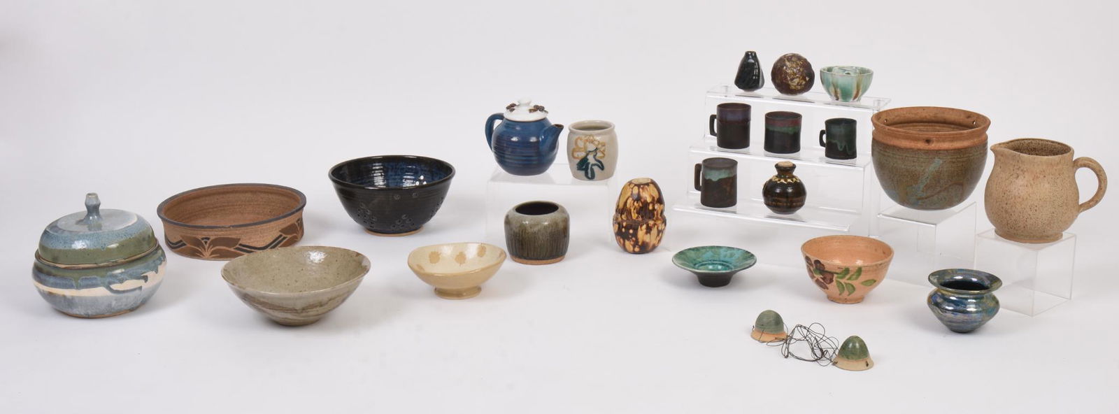 Twenty Three Pieces of Studio Pottery. (1 of 4)