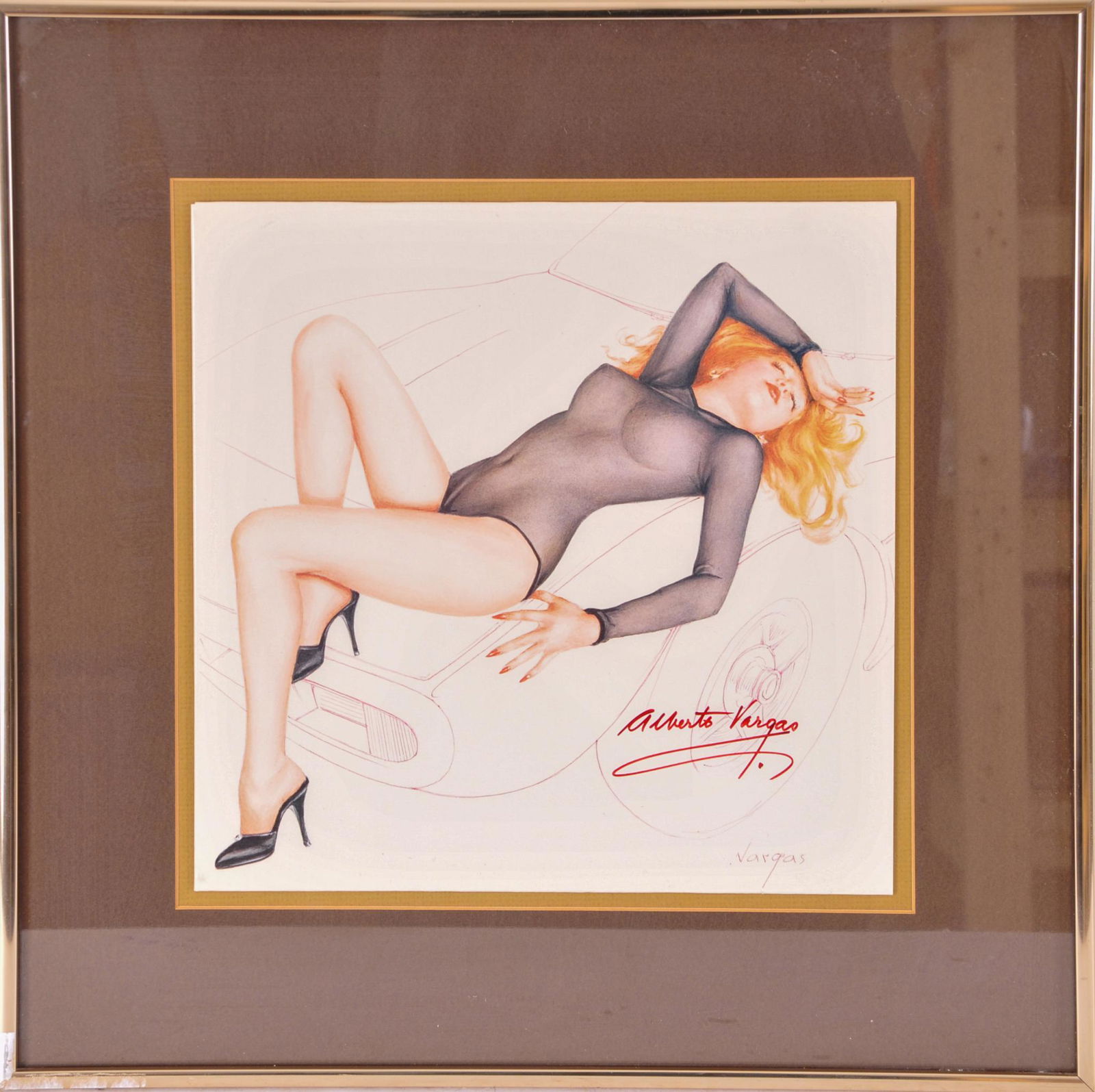 Signed Vargas Girl Poster. (1 of 2)