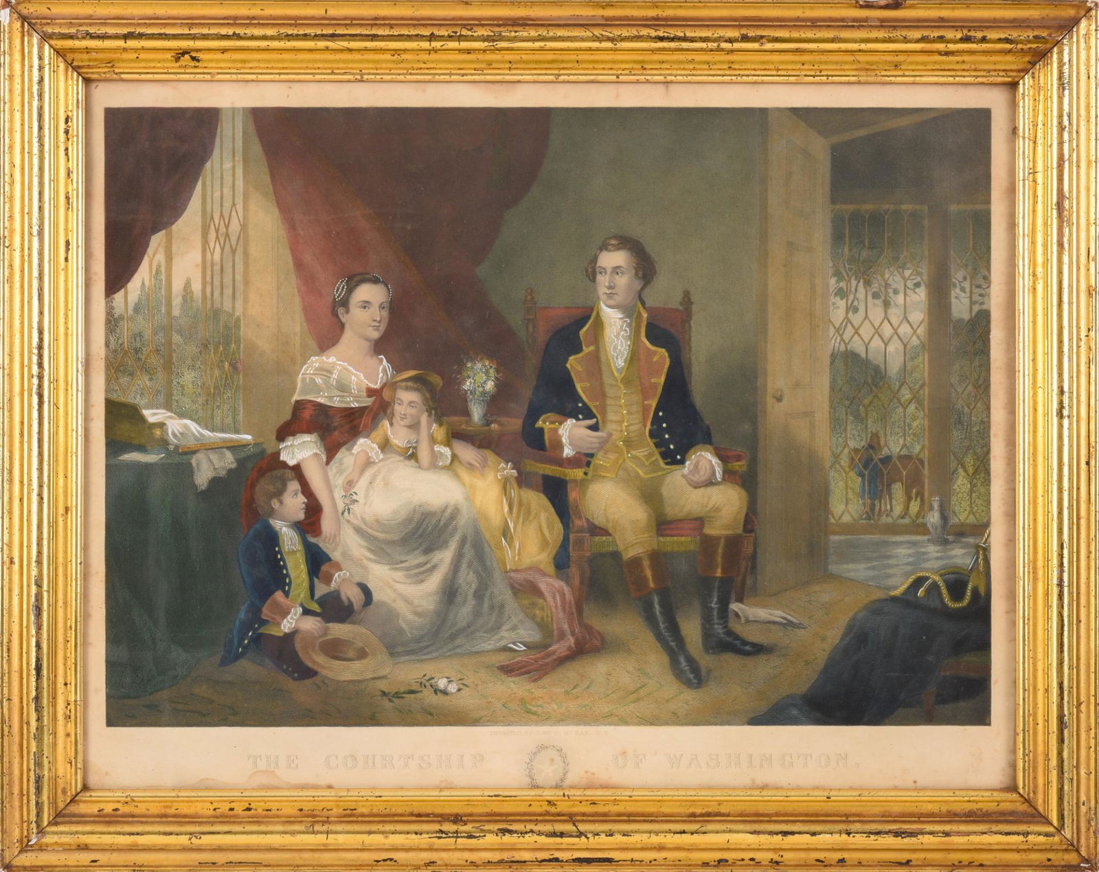 John C. McRae, The Courtship of Washington. (1 of 3)