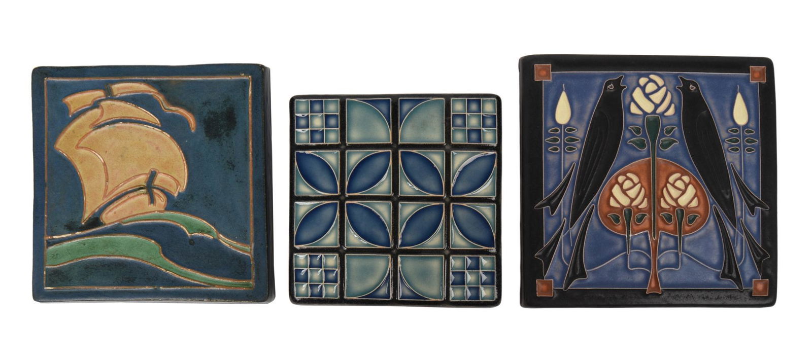 Three Arts & Crafts Tiles. (1 of 3)