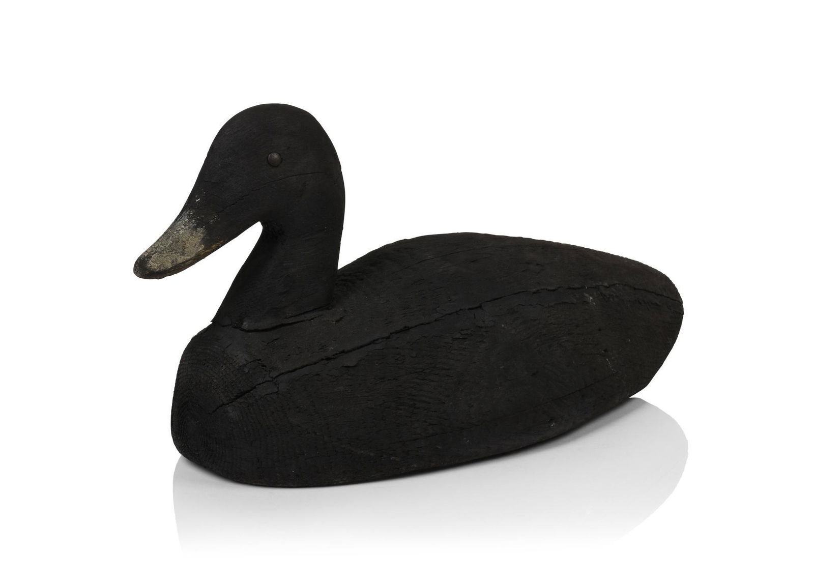 Michigan Black Duck Decoy By Fred Turner, C. 1880. (1 of 4)