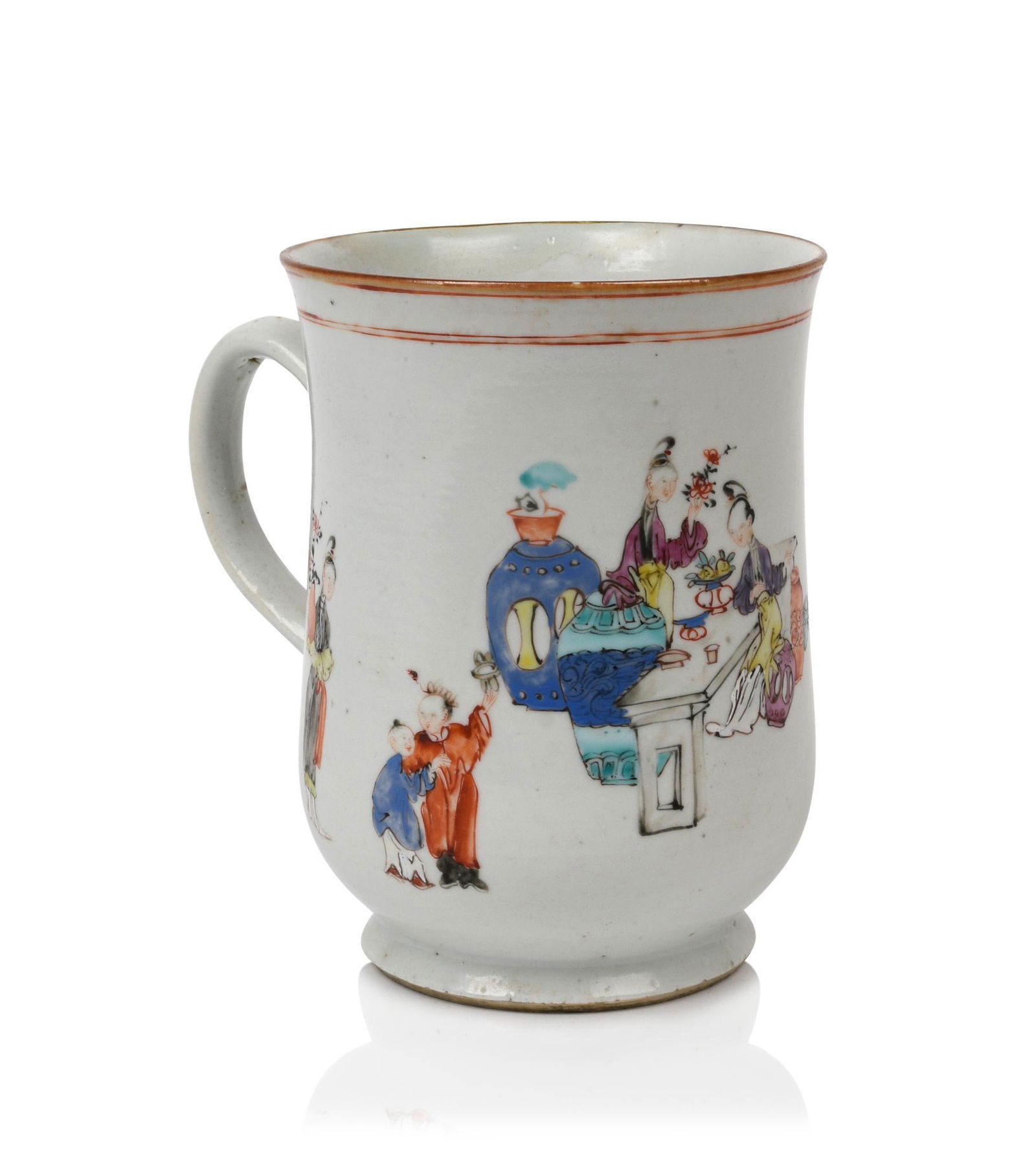 Chinese Export Porcelain Baluster Mug, Circa 1790. (1 of 4)