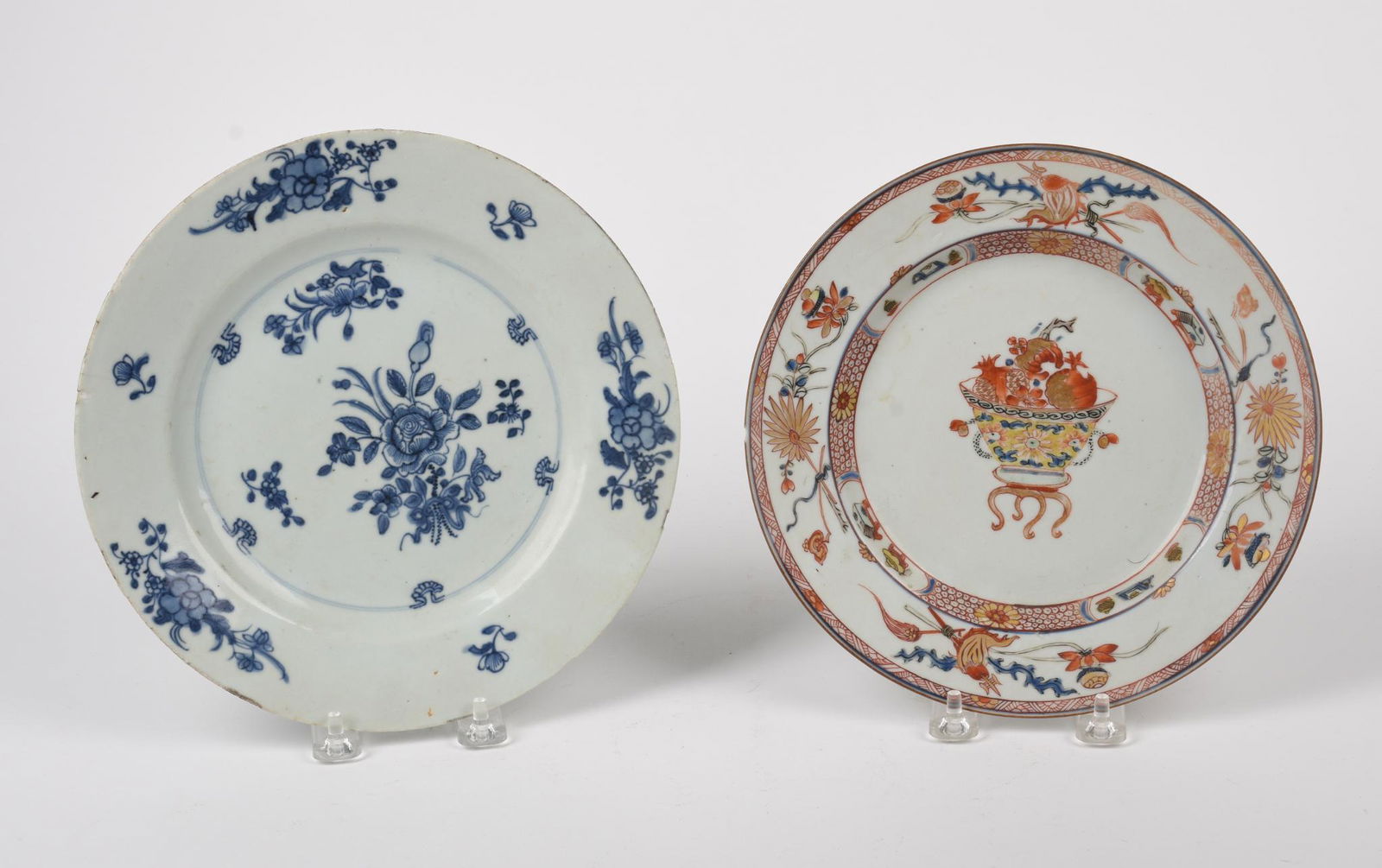Two Chinese Export Porcelain Plates. (1 of 2)