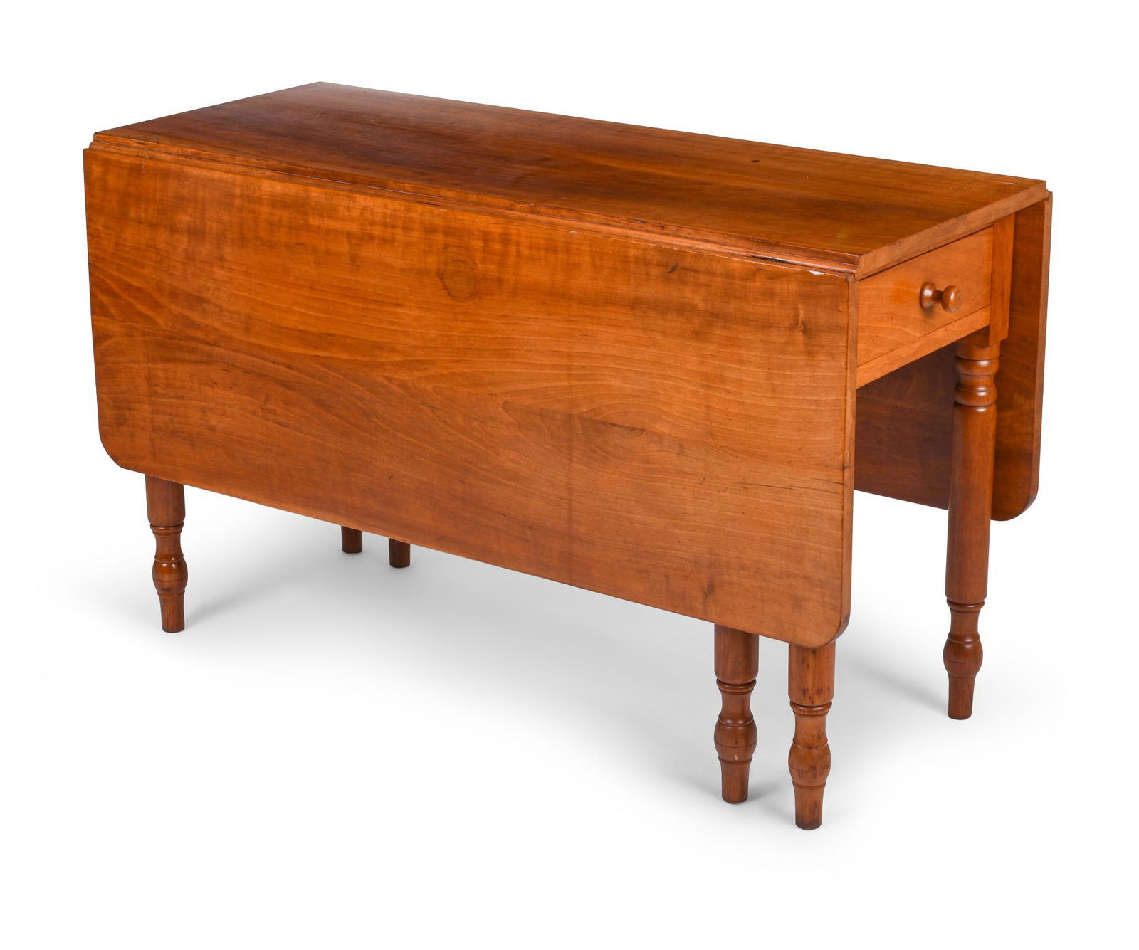 New England Sheraton Cherry Drop Leaf Table. (1 of 3)