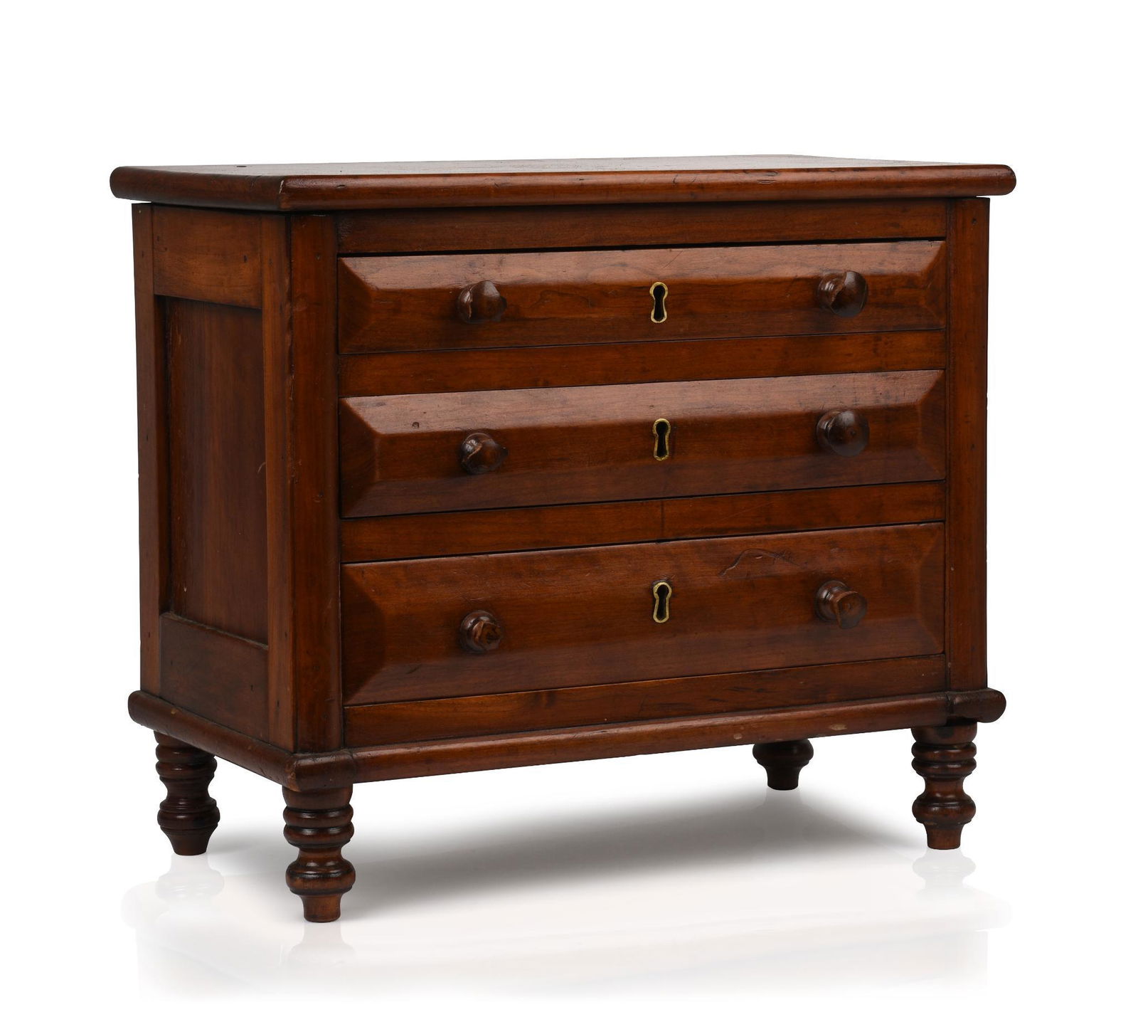 Southern Walnut Miniature Chest of Drawers. (1 of 4)