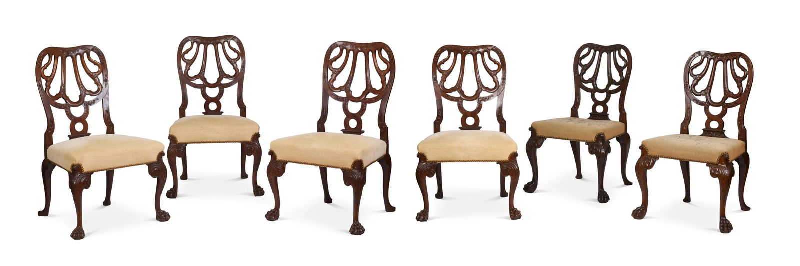 Six Centennial Chippendale Style Side Chairs. (1 of 2)