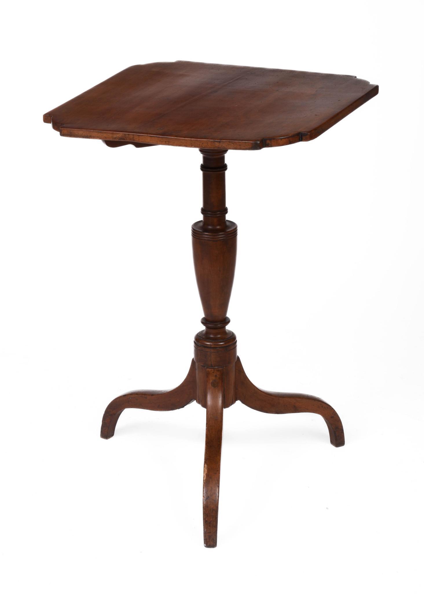 18th Century Tripod Base Candle Stand. (1 of 3)