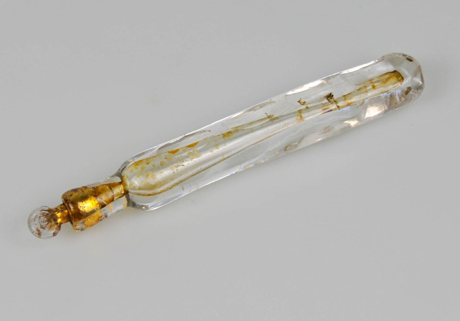 ANTIQUE BLOWN GLASS TEAR CATCHER LACHRYMATORY PERFUME BOTTLE (1 of 4)