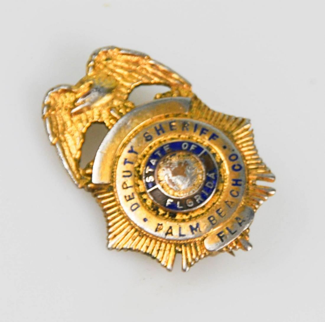Vintage Deputy Sheriff Palm Beach Fl Police Badge