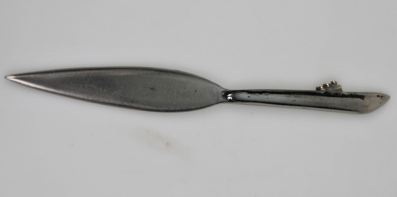 WW2 PORTSMOUTH NAVAL SHIPYARD BRASS SUBMARINE LETTER OPENER: Likely from Portsmouth, New Hampshire.