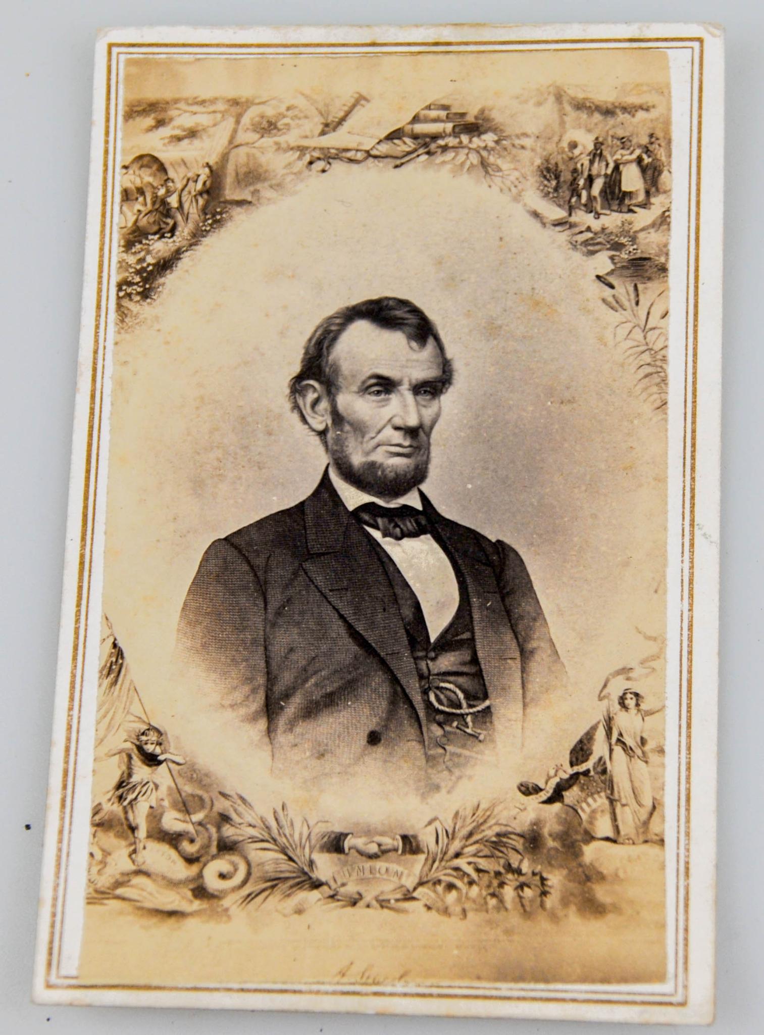 CIVIL WAR CDV PRESIDENT ABRAHAM LINCOLN PHOTOGRAPH (1 of 4)