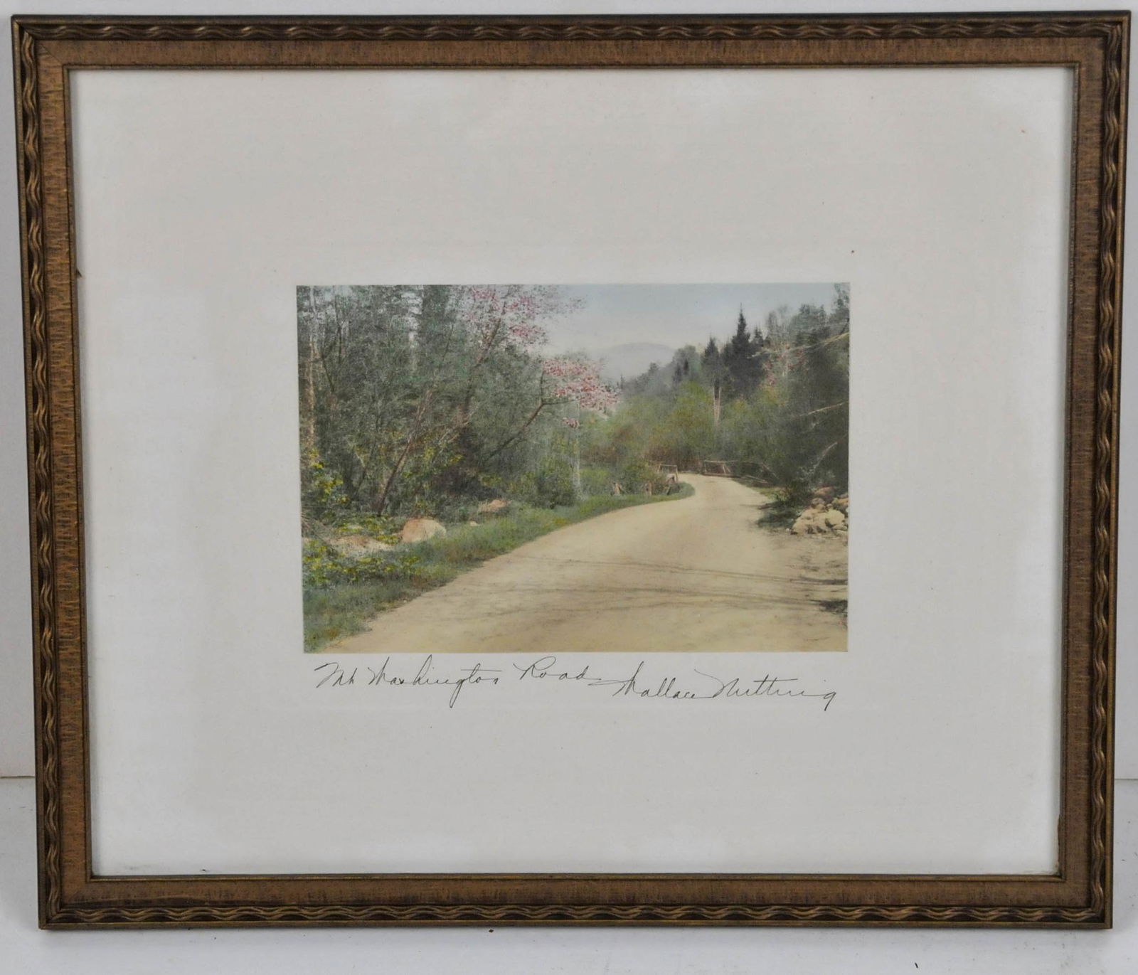VINTAGE WALLACE NUTTING MT WASHINGTON ROAD HAND TINTED PHOTOGRAPH (1 of 4)
