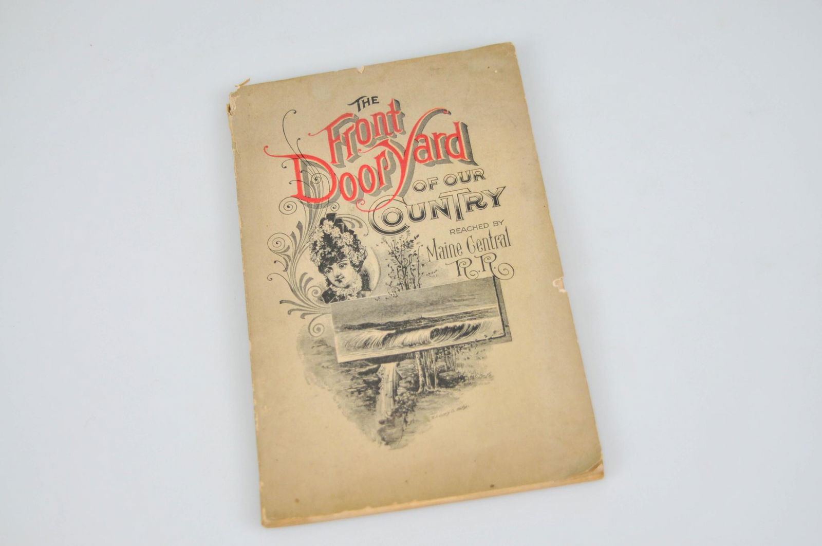 1888 FRONT DOOR YARD OF OUR COUNTRY MAINE CENTRAL RAILROAD BOOK (1 of 6)