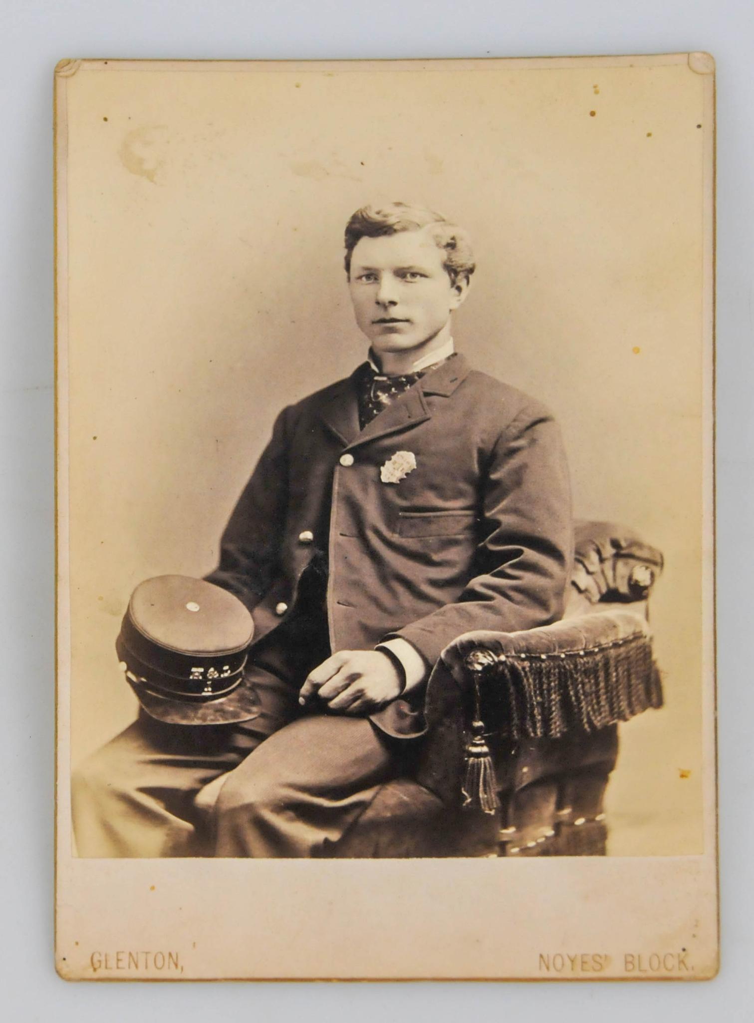 1886 SILVER & GOLD DANVERS FIRE DEPARTMENT PRESENTATION BADGE (1 of 4)