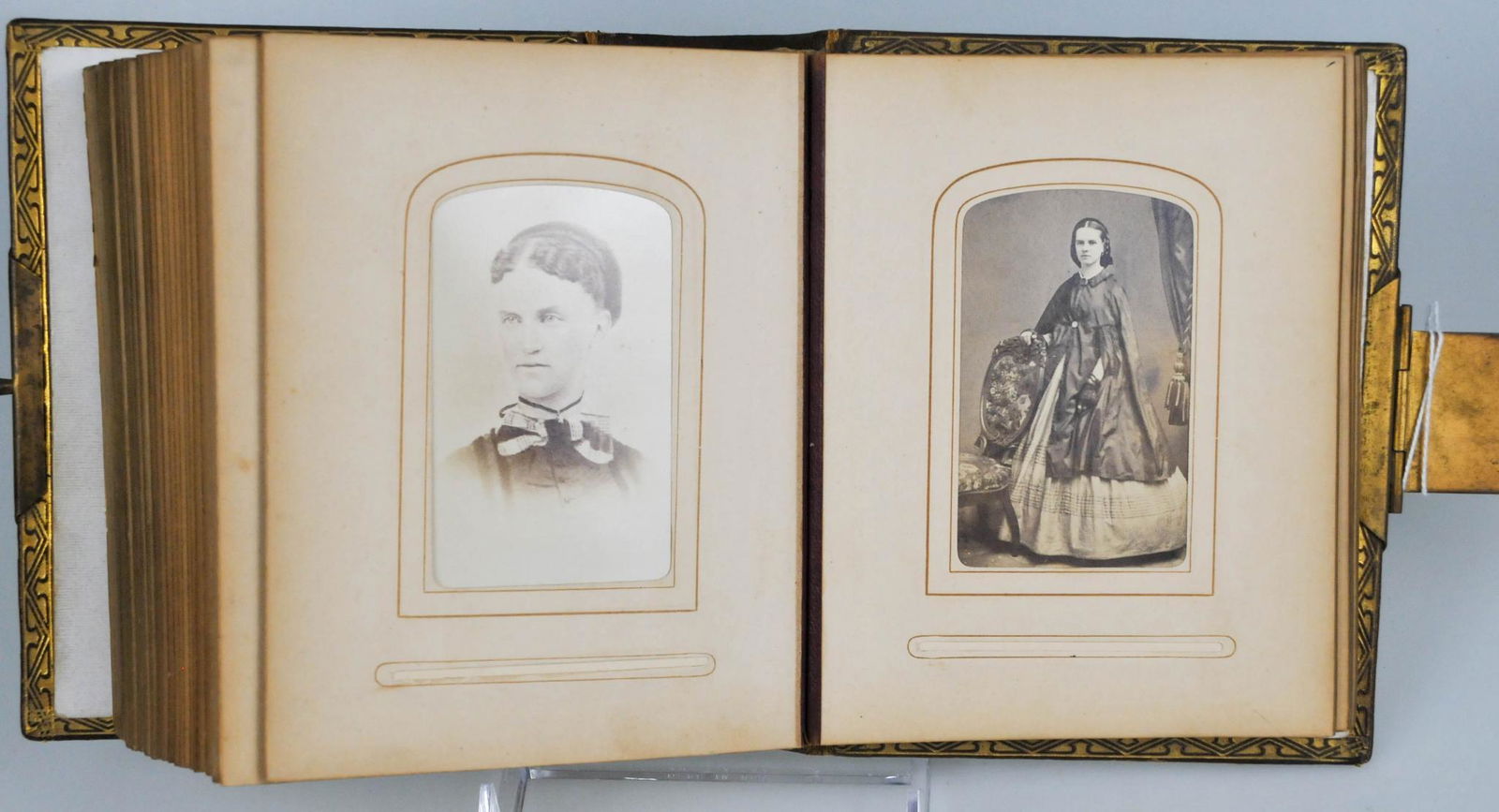 ANTIQUE CDV & TINTYPE BOSTON MA PHOTO ALBUM LOT (1 of 9)