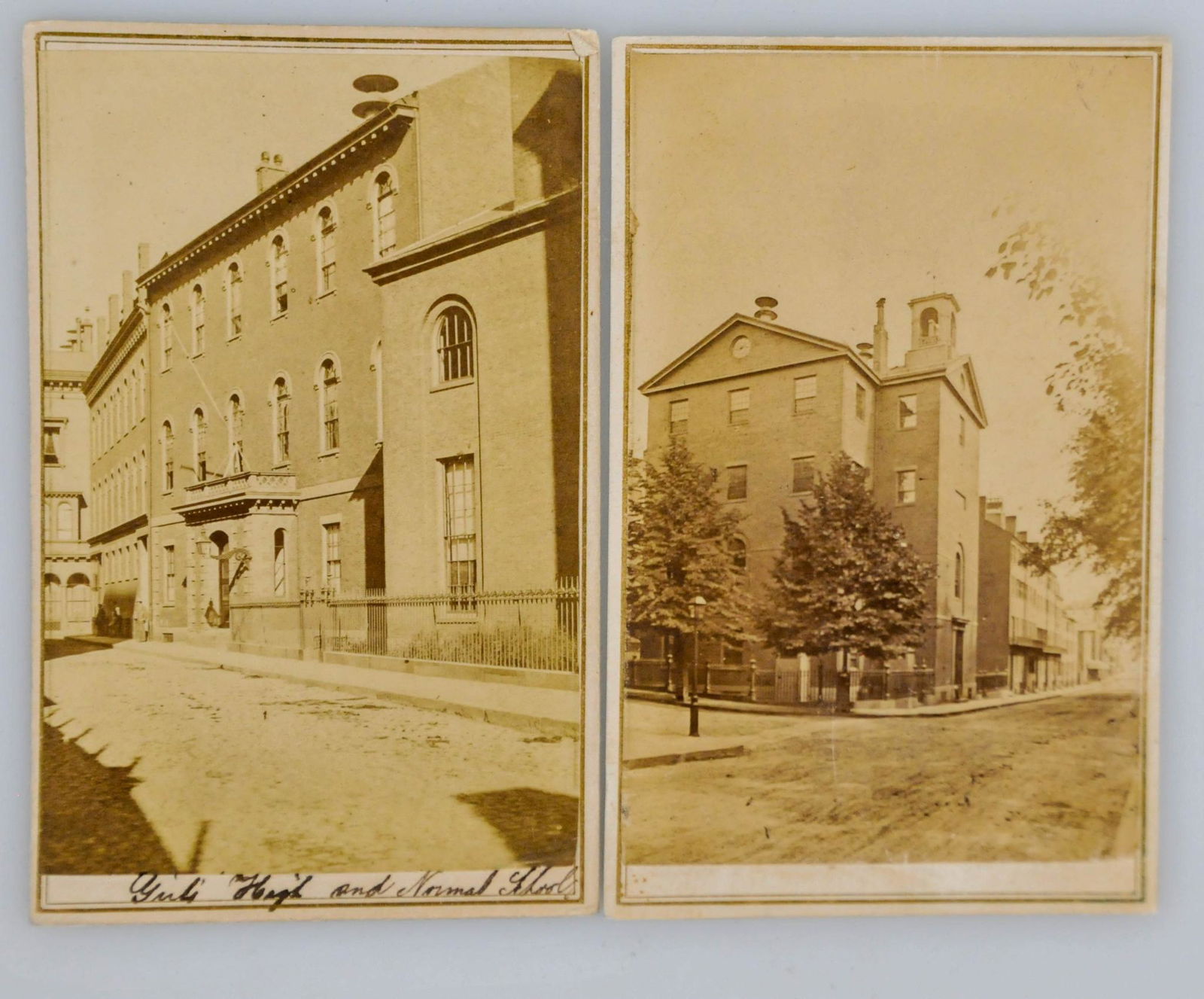 2 EARLY CDV OF BOSTON MA GIRLS HIGH & NORMAL SCHOOL PHOTOGRAPH LOT (1 of 3)