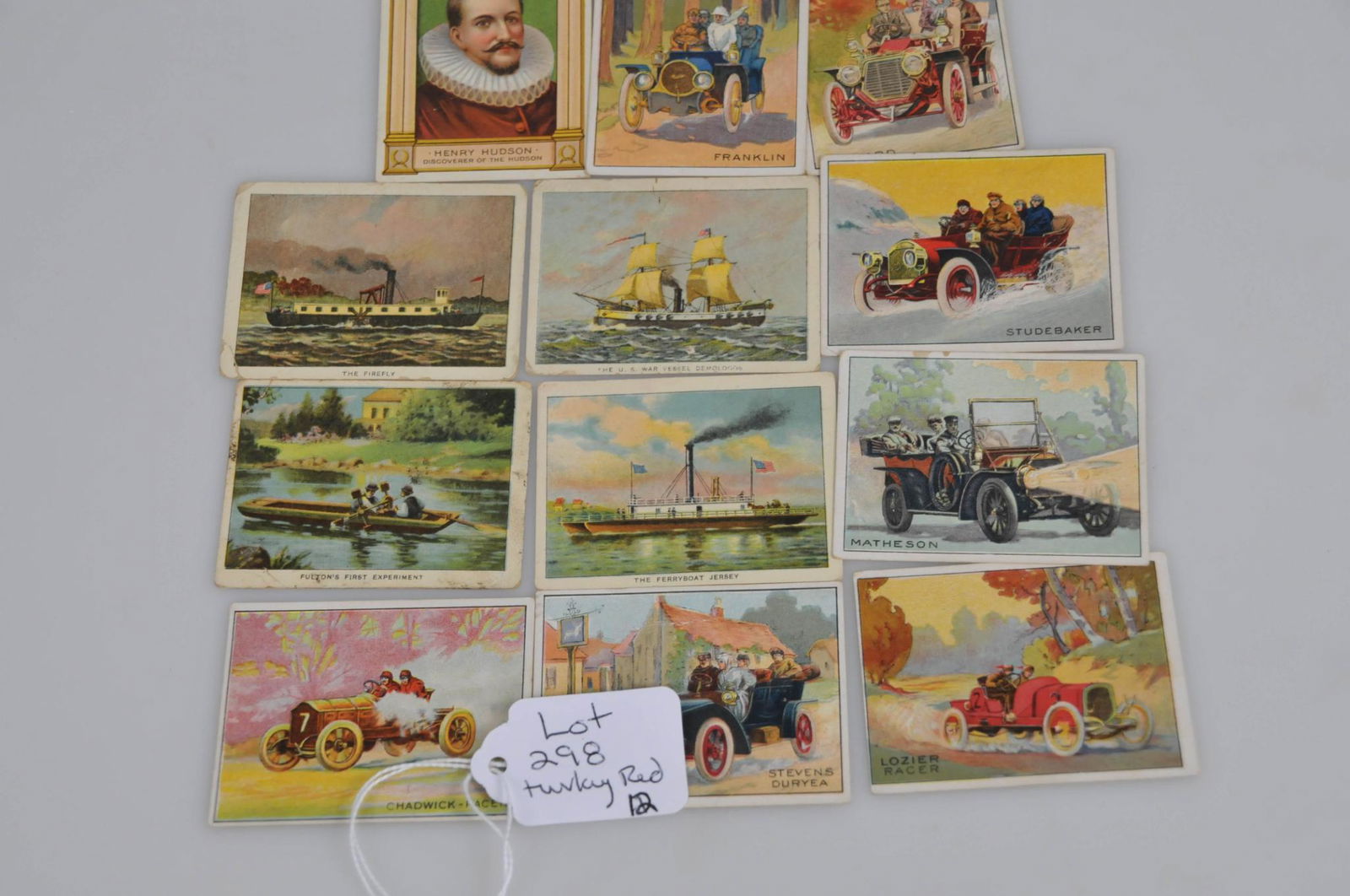 12 EARLY TURKEY RED CIGARETTE TOBACCO CARD ANIMAL SERIES LOT (1 of 6)