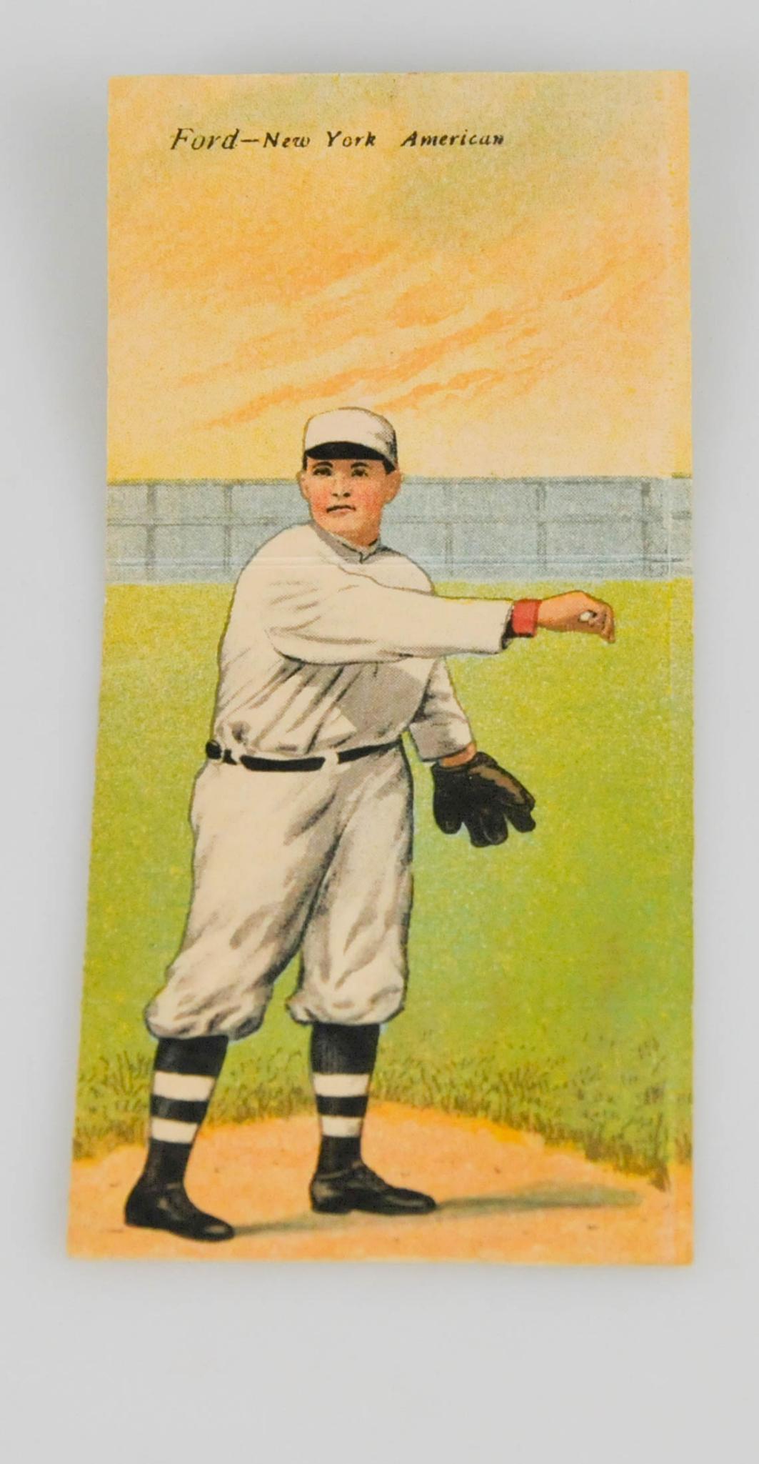 1911 T-201 MECCA CIGARETTE TOBACCO FORD JOHNSON BASEBALL CARD (1 of 5)