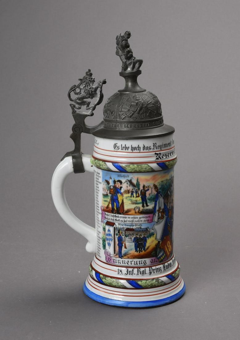 Imperial German Regimental Stein. (1 of 6)