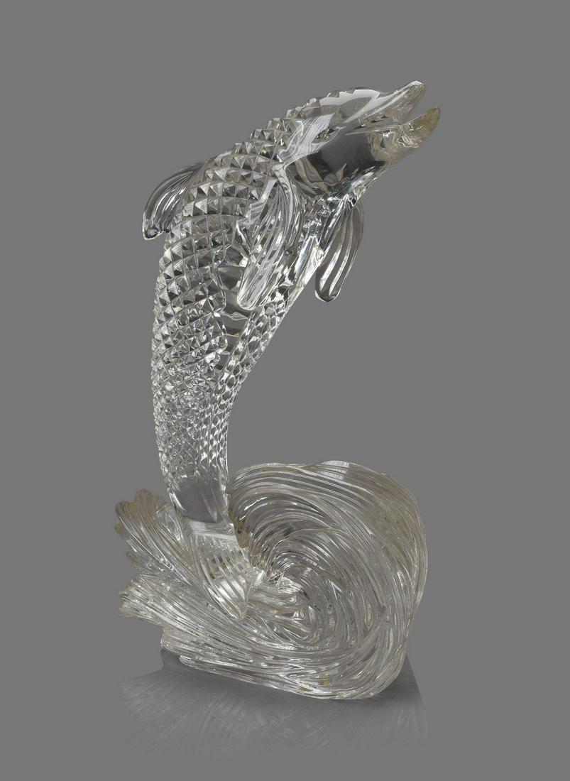 Very Large Waterford Crystal Dolphin Sculpture. (1 of 4)
